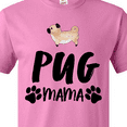 thumbnail image 4 of Inktastic Pug Mama with Paw Prints T-Shirt, 4 of 5