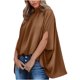 thumbnail image 1 of Fiudx Ofertas Flash Del Día Solo En Línea Blusa Polluer Informal de Manga Tres Cuartos con Cuello Redondo para Mujer, 1 of 4