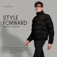 thumbnail image 6 of MERCER+METTLE Unisex Puffy Jacket | Water Resistant Winter Jacket for Men & Women, High Loft Insulation, Elastic Cuffs & Hem - Anchor Grey XS, 6 of 7