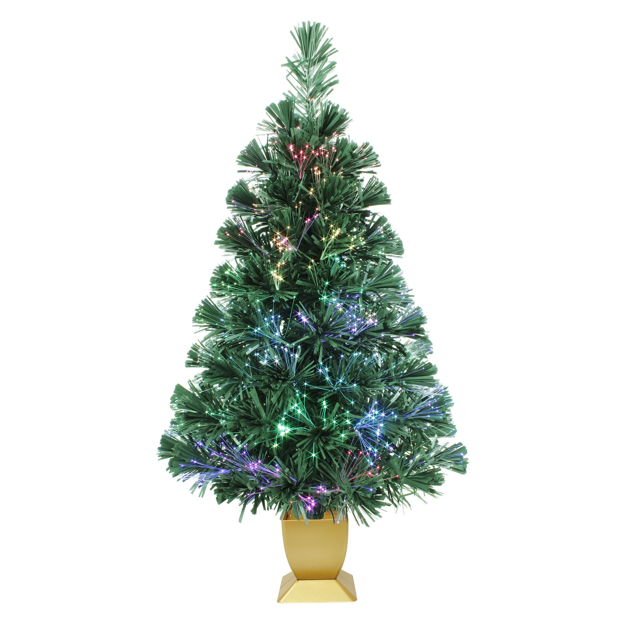 Holiday Time Prelit LED Fiber Optic Spruce Artificial Christmas Tree, 32'', Green