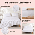 thumbnail image 6 of SPRINDAY Queen Comforter Set, 7 Pieces Bed in a Bag for All-Season, Bedding Set with Comforter, Sheets, Pillowcases & Shams, Blush Pink, 6 of 7
