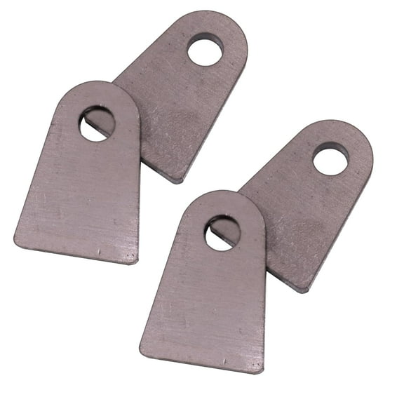 2 Pairs of Universal Weld-on Shock Tab - Flat Mount, 1-3/4" Width, 2-1/2" Height, 1/2" Bolt Hole, 1/4"