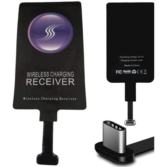 XYX Type C Qi Wireless Charger Receiver Charging Adapter Compatible with Samsung LG Motorola Sony Xiaomi All Android