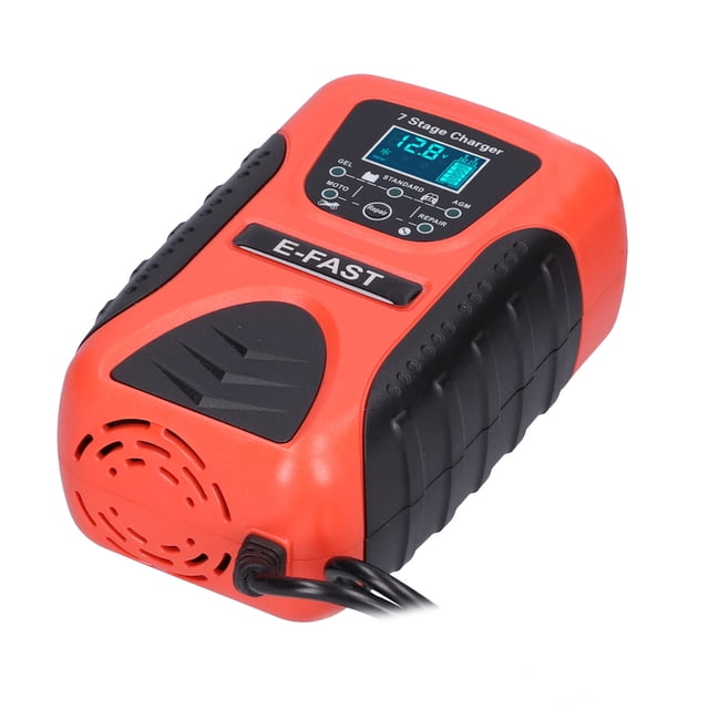 Mantenedor De Batería, Cargador De Batería De Coche De 12V 7A Enchufe Automático De La UE 100-240V Inteligente De 7 Etapas Para Barco Para Cortacésped Para Motocicleta