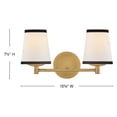 thumbnail image 2 of 57052LCB-OW Hinkley Lighting Sonia - 10W 2 LED Small Bath Vanity-7.5 Inch Tall and 15.75 Inch Wide, 2 of 9