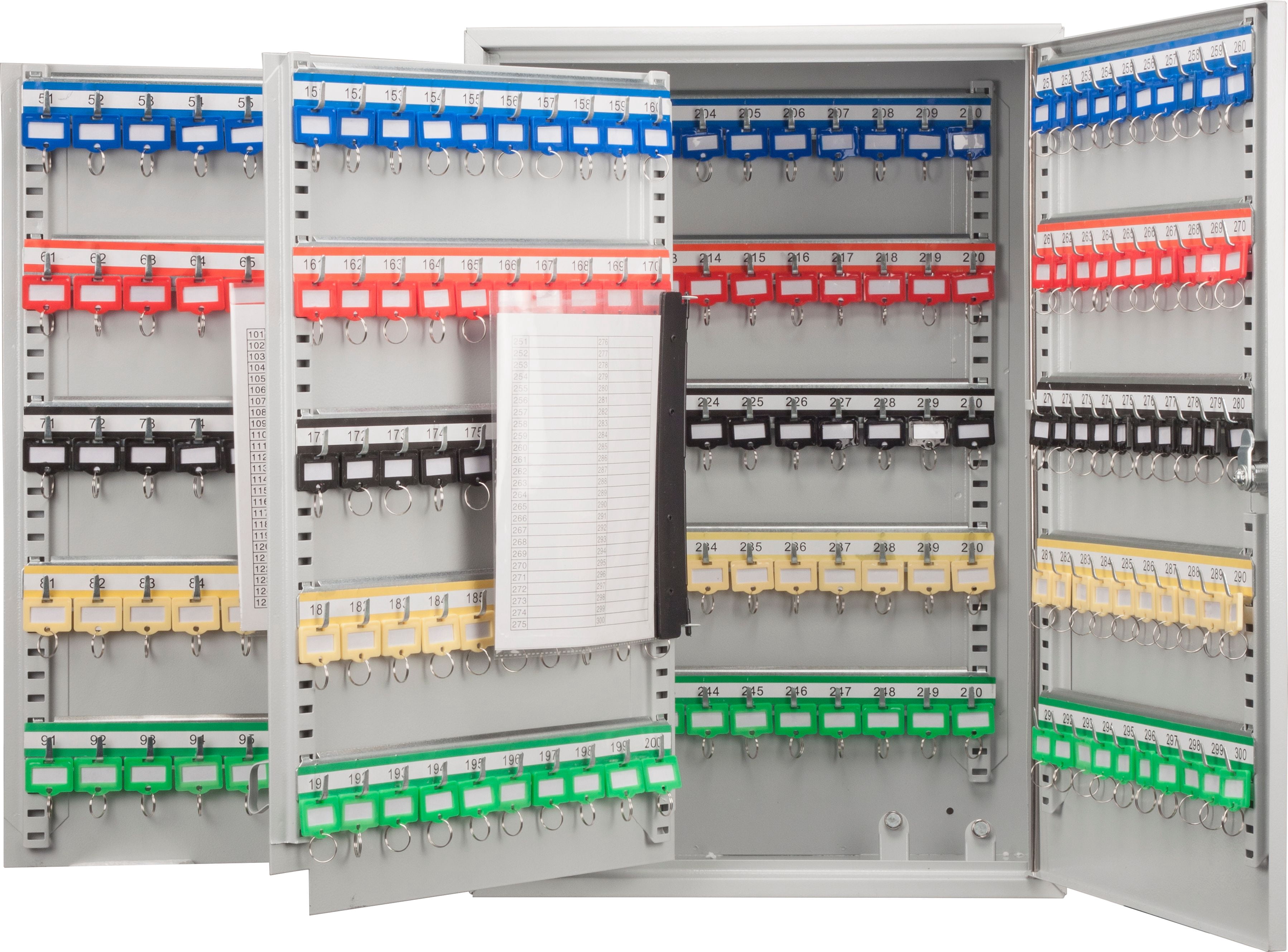 300 Keys adjustable Key Lock Box Grey