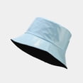 thumbnail image 3 of D-GROEE Bucket Hat Bulk for Women Men Multicolor Sun Hat Packable Faux Leather Double-sided Fishing Hats Travel Hat Summer Bucket Hat, 3 of 8