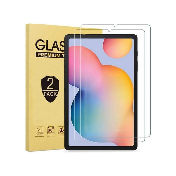 [2 Pack] Screen Protector for Samsung Galaxy Tab S6 Lite 10.4 inch 2022/2020 SM-P610/P613/P615/P619, 9H Hardness Tempered Glass Film, S Pen Compatible/Face ID/Case Friendly
