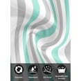 thumbnail image 7 of Aqua Stripe Cloth Napkins Set of 6 Reusable Dinner Napkins, Geometric Grey White Vertical Striped Cocktail Napkin Washable Table Napkins for Wedding/Holiday Party/Baby Shower 20"x20", 7 of 7
