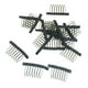 thumbnail image 1 of 10 pinzas de acero para pelucas de 7 dientes, accesorios de peluquería para damas., 1 of 7
