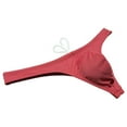 thumbnail image 2 of Botmois Men's Swim Briefs with Lining Mini Bikini Trunks Drawstring Thongs Swimwear Soft Breathable G-Strings Quick-dry Tangas Underwear Red Brown XL, 2 of 4
