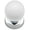 Chrome / White, variant on Rk International Ck-30-Ball-Sm Porcelain 1-1/4" Round Ball Classic Cabinet Knob - Black