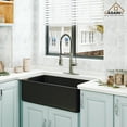 thumbnail image 4 of CASAINC Single Handle Kitchen Faucet with Pull Down Sprayer, Touchless Sensor, Deck Mounted, Brushed Nickel, 4 of 4