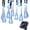 Blue, variant on Solar Water Drop String Lights Outdoor,Waterproof 20FT 30LED Raindrop Lcicle String Lights 8 Mode Ambiance Teardrop Lights for Gardens Patio Yard Party Holiday Wedding Decorations-