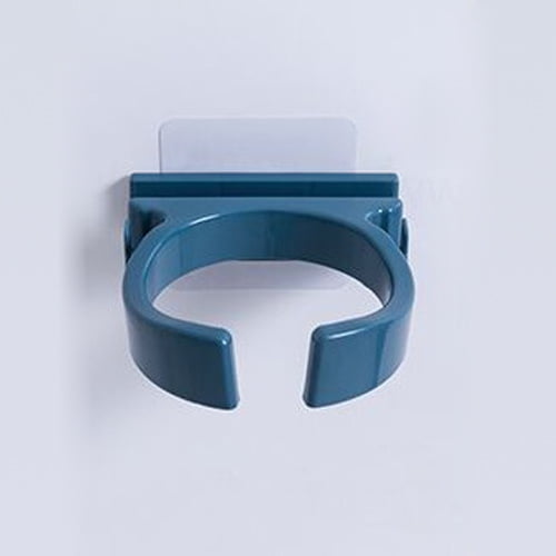 Nvzi Soporte minimalista de 3 piezas para secador de pelo doméstico, estante multifuncional para conductos de aire, sin perforaciones ni marcas (azul).