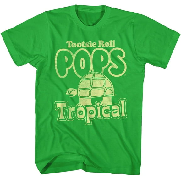 Tootsie Roll Mr. Turtle Tropical Kelly Adult T-Shirt S