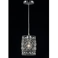 thumbnail image 3 of Safavieh Vega 6 In. Dia. Adjustable Pendant, Chrome/Clear, 3 of 6