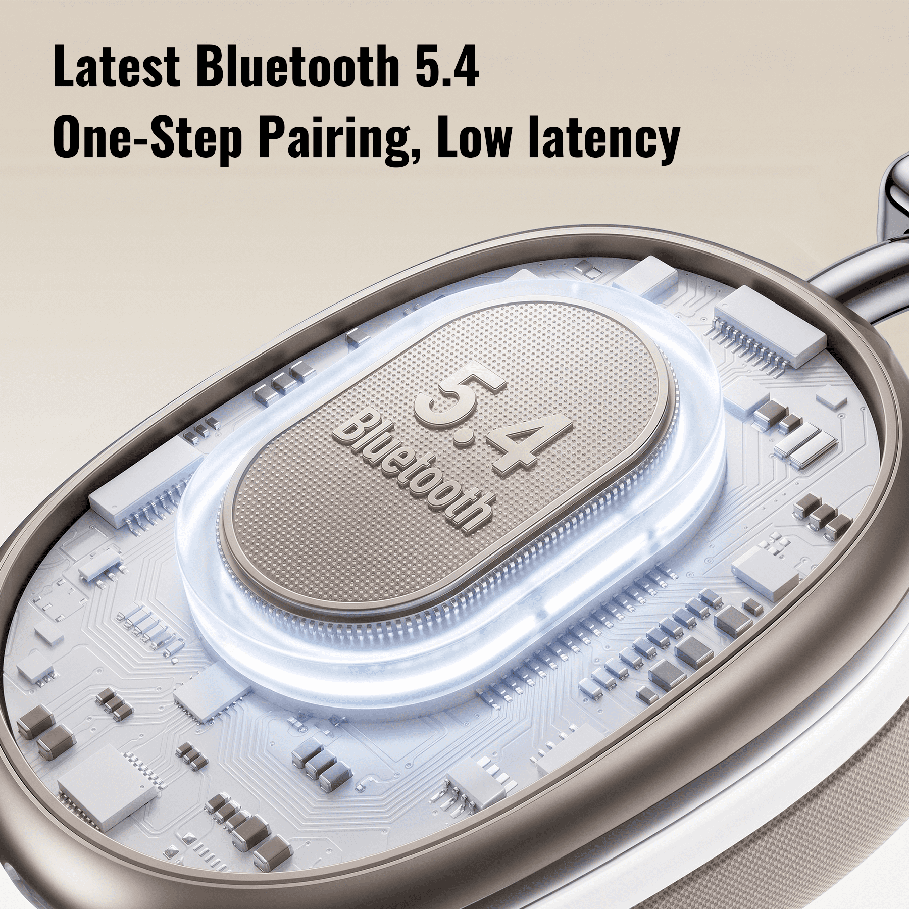 Wireless Bluetooth Headphones 5.1,40 Hrs Playtime Wireless Over-Ear Headphones,4 Mics ENC Noise Cancelling for Clear Calls, Lightweight Headset with Deep Bass Comfort fit for Travel Work