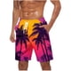thumbnail image 1 of Pantalones Cortos Casuales para Hombre Imprimir con Bolsillos Pantalones de Playa de Cintura Elástica, Pantalones Cortos de Cintura Elástica para Hombre, 1 of 9