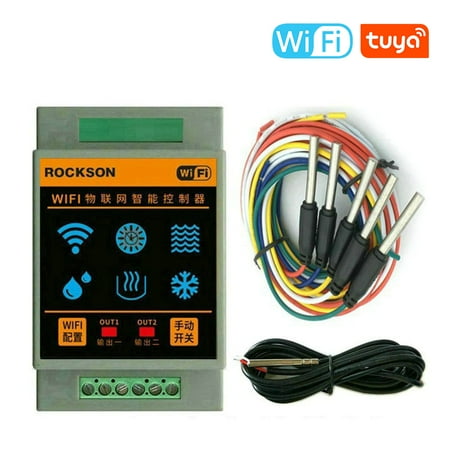 

Walmeck WIFI Water Level Controller Timing Setting Mobilephone APP Remotely Control with Limit Alarm Function