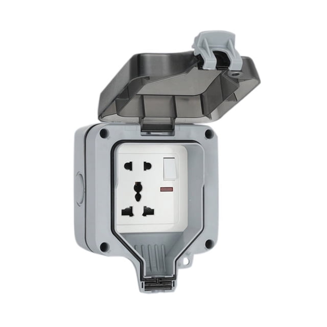 Oubit Patio Outlet,Outdoor Waterproof Socket IP66 Waterproof Socket Outdoor Outlet Multi-Functional