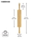 thumbnail image 5 of Rodillo Farberware Classic de madera natural de 45 cm, 5 of 5