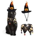 thumbnail image 1 of Ropa de Navidad para gatos, ropa para gatos, decoración de fiesta de Halloween para gatos, capa, sombrero, collar para perros, sombrero de Halloween, 1 of 5