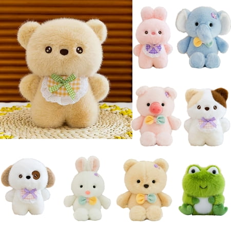 KOYPTL Stuffed Animals Toys for Toddlers 1 2 3+ Ultra Soft Cute Plush Toys 6 Inch Animals Doll Hugging Pillow for Soothing Sleep Christmas Birthday Easter Baskets Stuffers Gift for Boys Girls