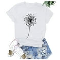 thumbnail image 3 of Mchoice Womens Tops Casual Printed Short Sleeve O-Neck Loose Summer Graphic Tees For Women, 3 of 5