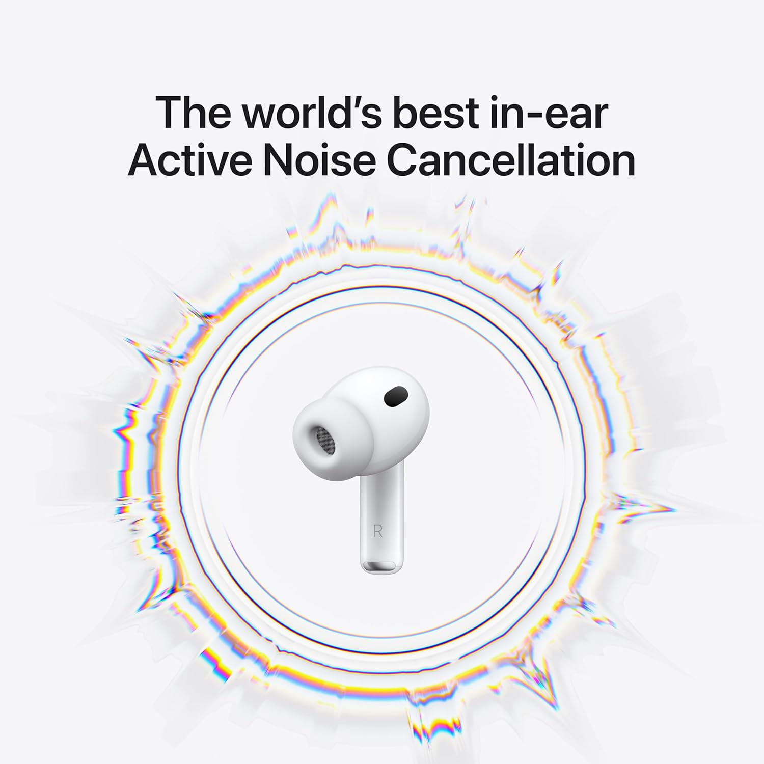 Open Box Apple AirPods Pro 3, Wireless Active Noise Cancelling Earbuds - White