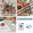 thumbnail image 2 of Fsddascl Christmas Pine Blackout Curtains for Bedroom/Living Room, Thermal Insulated Kitchen Curtains, Candy Cane Sage Leaves Retro Beige Grommet Darkening Window Treatment Drapes 42"x84"x2, 2 of 6