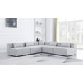 thumbnail image 2 of Meridian Furniture Cube Grey Durable Linen Modular Sectional, 2 of 7
