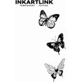 thumbnail image 3 of WWS-Tattoo Tech, 2 Sheets Medium Semi Permanent Tattoo, Adult Art Design Temporary Tattoos, Lasts 1-2 Weeks, Waterproof, Realistic Look, No Adhesive, No Reflection (Three butterflies), 3 of 4