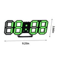 thumbnail image 2 of Reloj Despertador Digital, Reloj Electrónico de Pantalla Led Fotosensible 3D Automática, 23.5x9.3x1.8cm, Reloj Multifunción de Doble Propósito, Despertador de Luz, 2 of 8