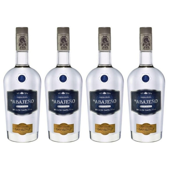 Pack de 4 Tequila El Abajeño Plata 750 ml Plata
