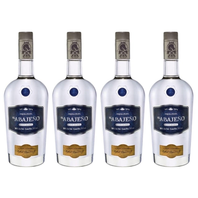 Pack de 4 Tequila El Abajeño Plata 750 ml Plata