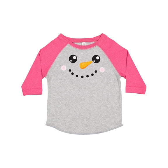 Inktastic Christmas Snowman, White Snowman, Carrot Nose Boys or Girls Toddler T-Shirt