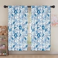 thumbnail image 5 of Blackout Kids Curtains,Pioneer Flower Floral Print Pattern Childrens Insulated Curtains Set Of 2,Bedroom Essentials,Toddler Room Decor 52"x63", 5 of 5