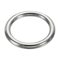 thumbnail image 1 of Unique Bargains 2" Seamless Metal O Rings, 304 Stainless Steel O-Ring Solid Round Rings for Macrame, DIY Craft, 8x50mm, 1 of 5