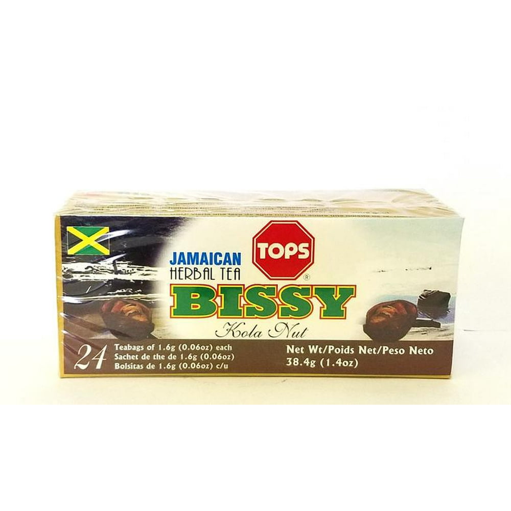 Tops Jamaican Bissy Kola Nut Herbal Tea, 24 0.06 oz tea bags