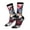 3 Black, variant on Tie-Dye Wolf Head Pattern Sport Socks for Women and Men Crew Socks Sporty Calf Socks Casual Socks