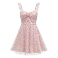 thumbnail image 5 of DHFJKG Backless Mini Dress Women Sparkly Sequin Back Lace Up For Evening Party Night Out Ruffle Cami Sexy Soft Dresses, 5 of 7