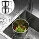 thumbnail image 1 of Kitchen Sink Hanging Stainless Steel Sewer Basket Vegetable Washing Basin Multifunctional Vegetable And Fruit Basket Storage Chopsticks And Spoons Basket, 1 of 6