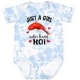 thumbnail image 3 of Inktastic Just a Girl Who Loves Koi Fish Girls Baby Bodysuit, 3 of 5