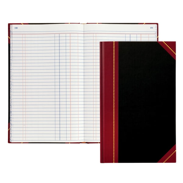 Journal Single Entry Ledger Ruling 11 3//4 x 7 1//4 300 Pages 150 Sheets Office Depot Brand Hardbound Book