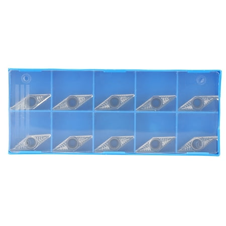 

Trosgynnu 10Pcs Carbide Blade VCGT160408-AK H01 VCGT332-AK Inserts for Lathe Turning Boring Tool