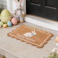 thumbnail image 4 of Paillasson de Pâques Absorbant, Tapis de Sol Décoratif Mignon en Forme de Lapin pour Entrée, Tapis de Porte Antidérapant Lavable pour Intérieur Extérieur, Tapis Résistant aux Taches pour la Maison, 24x16 Pouces, 4 of 9