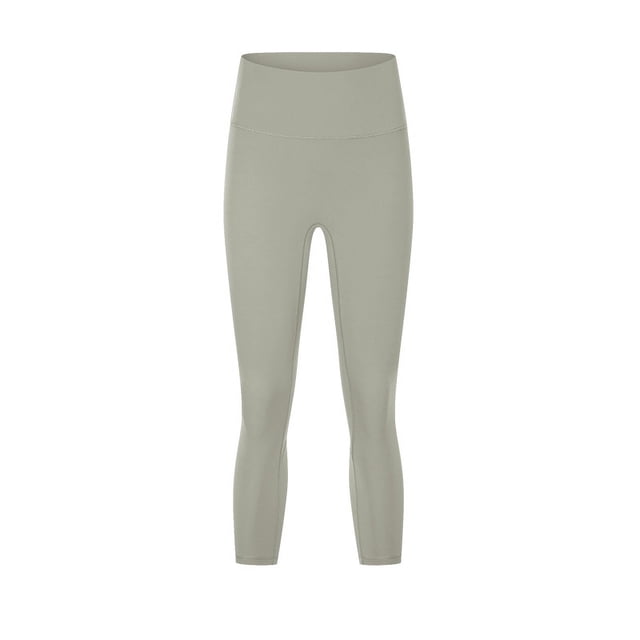 Pantalones de yoga de cintura alta y levantamiento de cadera desnudos, ajustados y elásticos, para adelgazar el abdomen, para correr y hacer ejercicio, para mujer