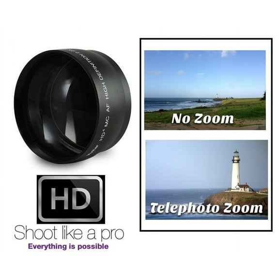 Pro 2.2X Hi Def Telephoto Lens for Canon EOS Rebel SL3 (58mm Compatible)