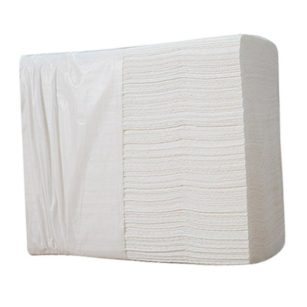 200 Uds. Toallas de papel multipliegue blancas absorbentes de pulpa de pañuelos de papel higiénico